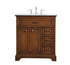 Elegant Lighting Americana 32 inch Single bathroom vanity in driftwood Model: VF15032DW