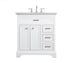Elegant Lighting Americana 32 inch Single bathroom vanity in driftwood Model: VF15032DW