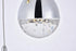 Elegant Lighting Amherst Collection LED 3 Light chandelier 12 Inch x 9 Inch chrome finish Model: 3803D12C