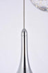 Elegant Lighting Amherst Collection LED 3 Light chandelier 12 Inch x 9 Inch chrome finish Model: 3803D12C