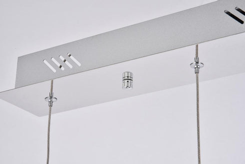 Elegant Lighting Amherst Collection LED 5 Light chandelier 34 Inch x 4 Inch x 9 Inch chrome finish Model: 3805D33C