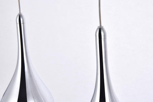 Elegant Lighting Amherst Collection LED 5 Light chandelier 34 Inch x 4 Inch x 9 Inch chrome finish Model: 3805D33C