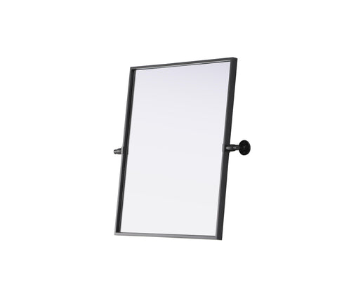 Elegant Lighting Amoura Metal Frame Mirror 20 Inch W x 24 Inch H in Black Model: MR6H2024BLK