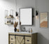 Elegant Lighting Amoura Metal Frame Mirror 20 Inch W x 24 Inch H in Black Model: MR6H2024BLK