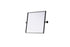 Elegant Lighting Amoura Metal Frame Mirror 20 Inch W x 24 Inch H in Black Model: MR6H2024BLK