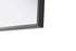 Elegant Lighting Amoura Metal Frame Mirror 20 Inch W x 24 Inch H in Black Model: MR6H2024BLK