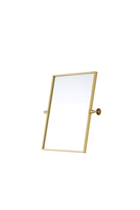 Elegant Lighting Amoura Metal Frame Mirror 20 Inch W x 24 Inch H in Brass Model: MR6H2024BRA