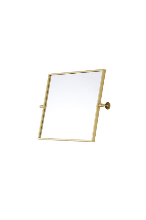 Elegant Lighting Amoura Metal Frame Mirror 20 Inch W x 24 Inch H in Brass Model: MR6H2024BRA