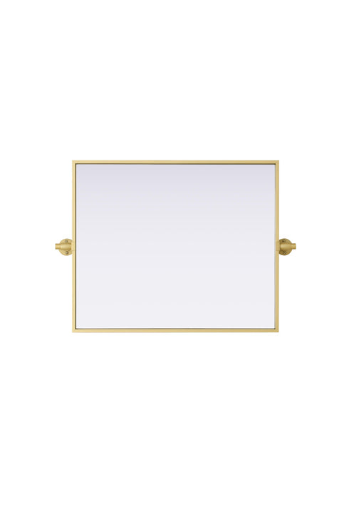 Elegant Lighting Amoura Metal Frame Mirror 20 Inch W x 24 Inch H in Brass Model: MR6H2024BRA