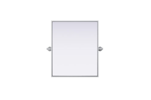 Elegant Lighting Amoura Metal Frame Mirror 20 Inch W x 24 Inch H in Silver Model: MR6H2024SIL
