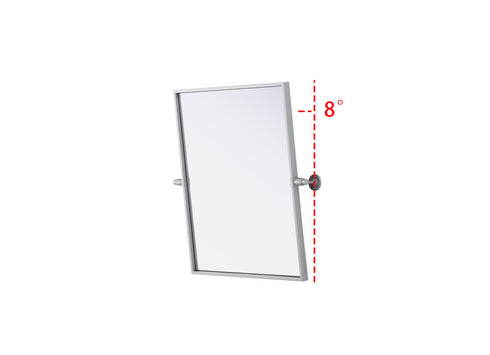 Elegant Lighting Amoura Metal Frame Mirror 20 Inch W x 24 Inch H in Silver Model: MR6H2024SIL