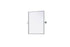 Elegant Lighting Amoura Metal Frame Mirror 20 Inch W x 24 Inch H in Silver Model: MR6H2024SIL