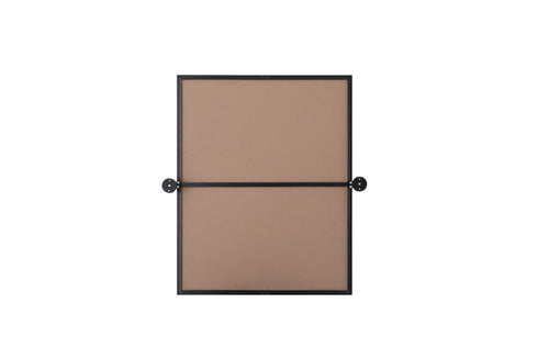 Elegant Lighting Amoura Metal Frame Mirror 24 Inch W x 30 Inch H in Black Model: MR6H2430BLK