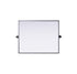 Elegant Lighting Amoura Metal Frame Mirror 24 Inch W x 30 Inch H in Black Model: MR6H2430BLK