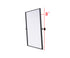 Elegant Lighting Amoura Metal Frame Mirror 24 Inch W x 30 Inch H in Black Model: MR6H2430BLK