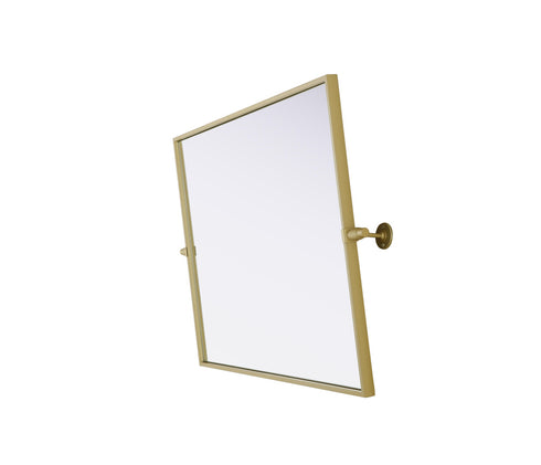 Elegant Lighting Amoura Metal Frame Mirror 24 Inch W x 30 Inch H in Brass Model: MR6H2430BRA