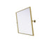 Elegant Lighting Amoura Metal Frame Mirror 24 Inch W x 30 Inch H in Brass Model: MR6H2430BRA