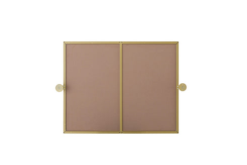 Elegant Lighting Amoura Metal Frame Mirror 24 Inch W x 30 Inch H in Brass Model: MR6H2430BRA