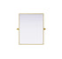 Elegant Lighting Amoura Metal Frame Mirror 24 Inch W x 30 Inch H in Brass Model: MR6H2430BRA