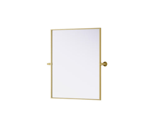 Elegant Lighting Amoura Metal Frame Mirror 24 Inch W x 30 Inch H in Brass Model: MR6H2430BRA
