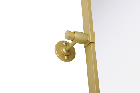 Elegant Lighting Amoura Metal Frame Mirror 24 Inch W x 30 Inch H in Brass Model: MR6H2430BRA