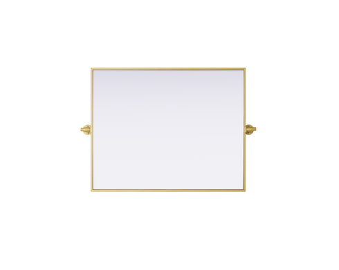 Elegant Lighting Amoura Metal Frame Mirror 24 Inch W x 30 Inch H in Brass Model: MR6H2430BRA