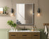 Elegant Lighting Amoura Metal Frame Mirror 24 Inch W x 30 Inch H in Silver Model: MR6H2430SIL