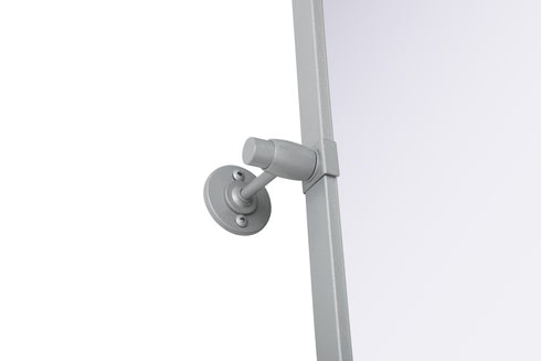Elegant Lighting Amoura Metal Frame Mirror 24 Inch W x 30 Inch H in Silver Model: MR6H2430SIL