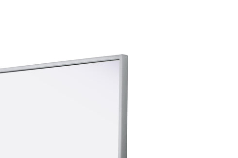 Elegant Lighting Amoura Metal Frame Mirror 24 Inch W x 30 Inch H in Silver Model: MR6H2430SIL
