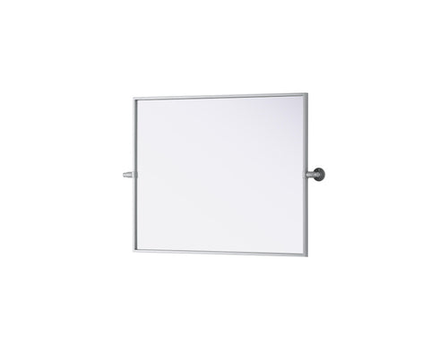 Elegant Lighting Amoura Metal Frame Mirror 24 Inch W x 30 Inch H in Silver Model: MR6H2430SIL