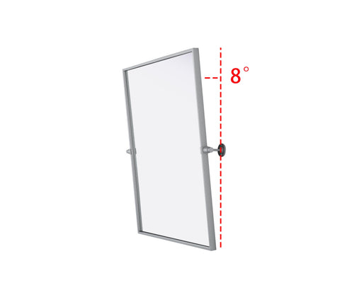 Elegant Lighting Amoura Metal Frame Mirror 24 Inch W x 30 Inch H in Silver Model: MR6H2430SIL