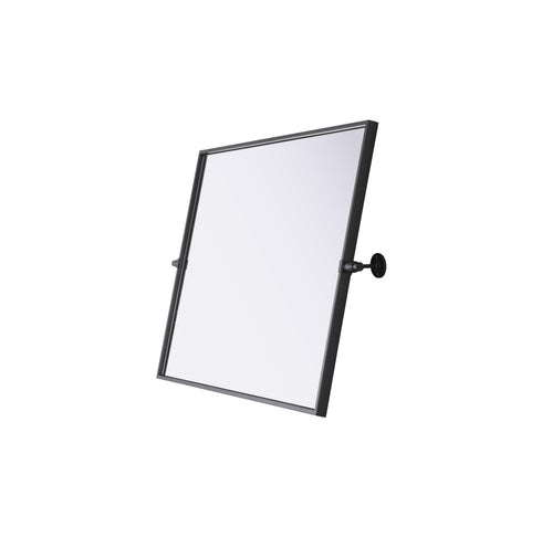 Elegant Lighting Amoura Metal Frame Mirror 24 Inch W x 32 Inch H in Black Model: MR6H2432BLK