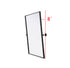 Elegant Lighting Amoura Metal Frame Mirror 24 Inch W x 32 Inch H in Black Model: MR6H2432BLK