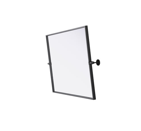 Elegant Lighting Amoura Metal Frame Mirror 24 Inch W x 32 Inch H in Black Model: MR6H2432BLK