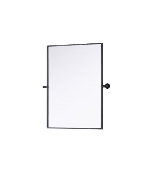 Elegant Lighting Amoura Metal Frame Mirror 24 Inch W x 32 Inch H in Black Model: MR6H2432BLK
