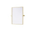 Elegant Lighting Amoura Metal Frame Mirror 24 Inch W x 32 Inch H in Brass Model: MR6H2432BRA