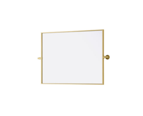 Elegant Lighting Amoura Metal Frame Mirror 24 Inch W x 32 Inch H in Brass Model: MR6H2432BRA
