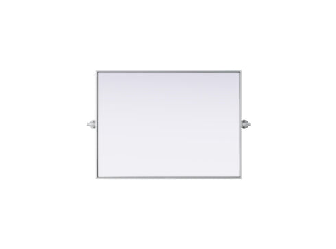 Elegant Lighting Amoura Metal Frame Mirror 24 Inch W x 32 Inch H in Silver Model: MR6H2432SIL
