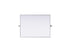 Elegant Lighting Amoura Metal Frame Mirror 24 Inch W x 32 Inch H in Silver Model: MR6H2432SIL