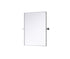 Elegant Lighting Amoura Metal Frame Mirror 24 Inch W x 32 Inch H in Silver Model: MR6H2432SIL