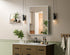 Elegant Lighting Amoura Metal Frame Mirror 24 Inch W x 32 Inch H in Silver Model: MR6H2432SIL