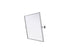 Elegant Lighting Amoura Metal Frame Mirror 24 Inch W x 32 Inch H in Silver Model: MR6H2432SIL