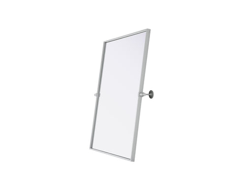 Elegant Lighting Amoura Metal Frame Mirror 24 Inch W x 32 Inch H in Silver Model: MR6H2432SIL