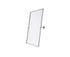 Elegant Lighting Amoura Metal Frame Mirror 24 Inch W x 32 Inch H in Silver Model: MR6H2432SIL