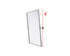 Elegant Lighting Amoura Metal Frame Mirror 24 Inch W x 32 Inch H in Silver Model: MR6H2432SIL