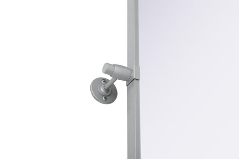 Elegant Lighting Amoura Metal Frame Mirror 24 Inch W x 32 Inch H in Silver Model: MR6H2432SIL