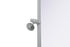 Elegant Lighting Amoura Metal Frame Mirror 24 Inch W x 32 Inch H in Silver Model: MR6H2432SIL
