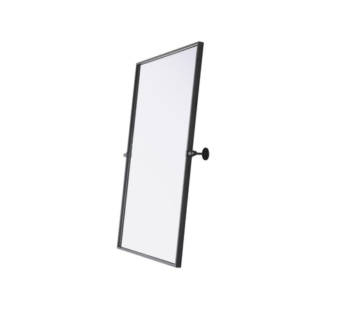 Elegant Lighting Amoura Metal Frame Mirror 24 Inch W x 36 Inch H in Black Model: MR6H2436BLK
