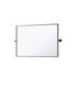 Elegant Lighting Amoura Metal Frame Mirror 24 Inch W x 36 Inch H in Black Model: MR6H2436BLK
