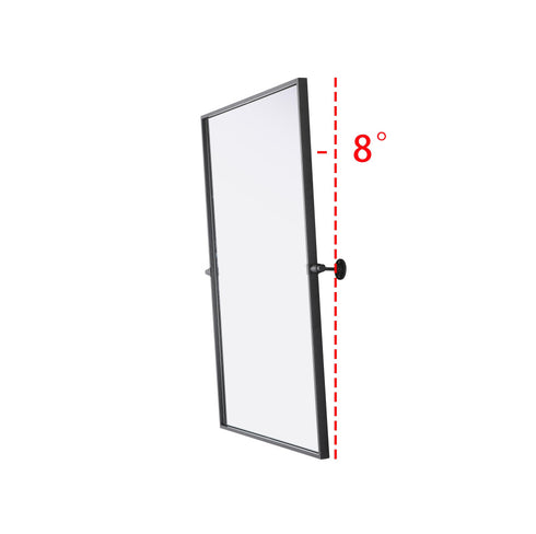 Elegant Lighting Amoura Metal Frame Mirror 24 Inch W x 36 Inch H in Black Model: MR6H2436BLK
